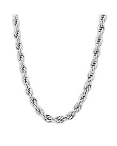 JCE2433-18 High polished (no plating) Stainless Steel Chain with No Stone-18"
